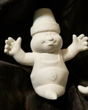 3 Crack Pot Ghost Halloween Handpainted Painted, Unpainted Ceramic Bisque