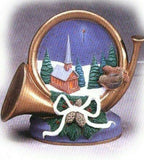Christmas Silent Night French Horn w/ Night Light Christmas