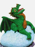 Baby Dragon in Egg Unpainted Ceramic Bisque