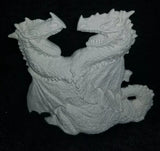 Double Headed Dragon Unpainted Ceramic Bisque