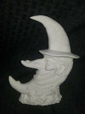 Crescent Moon Halloween Fantasy Witch Ready to Paint Unpainted