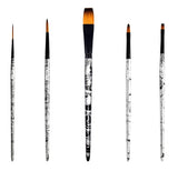 Black Swirl Brush Set of 5
