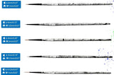 Black Swirl Brush Detail Set of 5