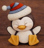 Clay Magic Giddy Penguin  Ready to Paint, Unpainted, You Paint Ceramic Bisque
