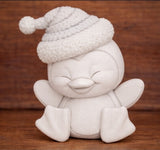 Clay Magic Giddy Penguin  Ready to Paint, Unpainted, You Paint Ceramic Bisque