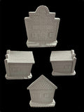 Post Office Village House Unpainted Ceramic Bisque VIP 1715