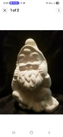 Sitting Thinker Gnome  Ready to Paint Unpainted Ceramic Bisque