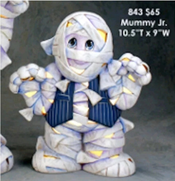 Mummy Jr Cut Ready to Paint Unpainted Bisque
