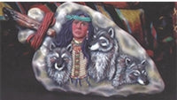 Wolf Warrior Arrowhead Ready to Paint, Unpainted, You Paint Ceramic Bisque