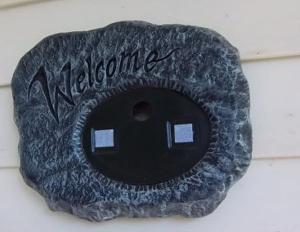Rock WELCOME Plaque For Inserts Ready to Paint Unpainted Bisque