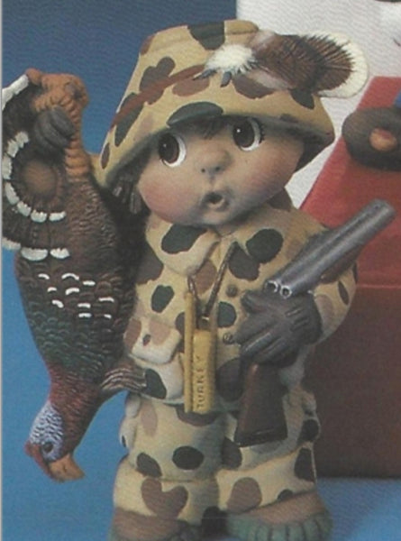 Turkey Hunter Ready to Paint, Unpainted, You Paint Ceramic Bisque