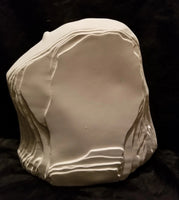 Wolf Head On Rock Ready to Paint, Unpainted Ceramic Bisque