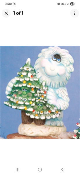 Tree Hugger Abominable  Ready to Paint, Unpainted, You Paint Ceramic Bisque