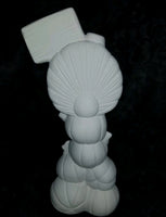Thanksgiving  Turkey On Pumpkin Stack Ready to Paint Unpainted Ceramic Bisque