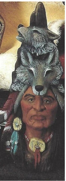 Wolf Spirt Warrior Ready to Paint, Unpainted, You Paint Ceramic Bisque