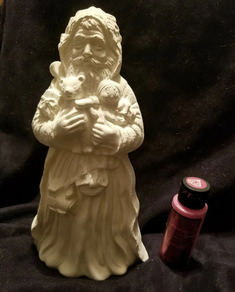 Toyland Santa Claus Ready To Paint Unpainted Ceramic Bisque