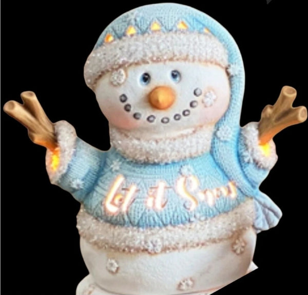 Snowman in Sweater Ready to Paint, Unpainted, You Paint Ceramic Bisque