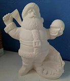 Ohio State Santa Unpainted Ceramic Bisque Ready To Paint