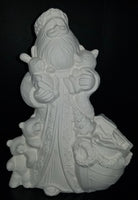 Noah's Arc w/ Animals Santa Unpainted Ceramic Bisque Ready To Paint