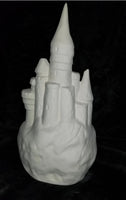 Skull Castle Fantasy w/ Holes In Front Unpainted Ready to Paint Ceramic Bisque