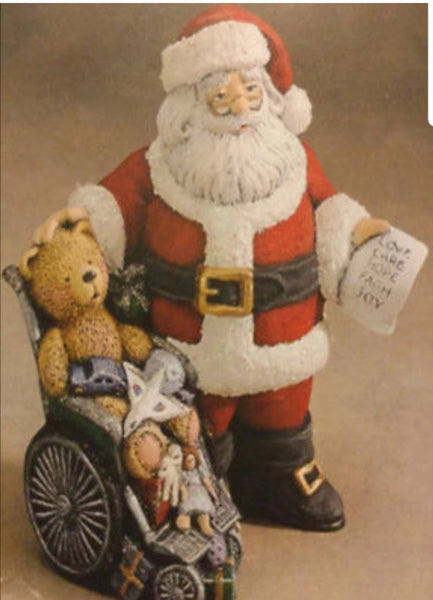 Special Needs Santa Unpainted Ceramic Bisque Ready To Paint