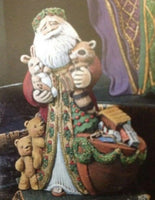 Noah's Arc w/ Animals Santa Unpainted Ceramic Bisque Ready To Paint