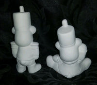 Christmas Teddy Bear Soldiers Ready to Paint, Unpainted Ceramic Bisque