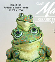 Frog on Frog Toad  Animal Ready to Paint, Unpainted, You Paint Ceramic Bisque