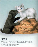 Dog Cat Friends Animal Garden Rock Ready to Paint Unpainted Ceramic Bisque