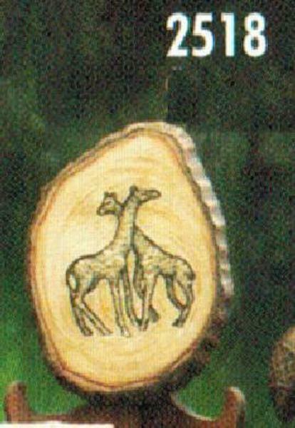Giraffe on Wood Plaque Animal Ready to Paint   Unpainted Ceramic Bisque