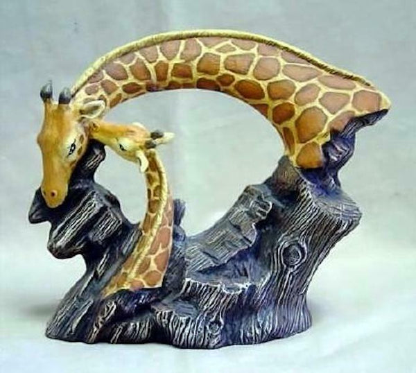 Giraffe Driftwood Decorative Animal Plaque Unpainted Ceramic Bisque