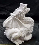 Small Dragon With Wings Unpainted Ceramic Bisque
