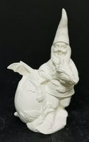 Dragon Master Gnome Caregiver Unpainted Ceramic Bisque