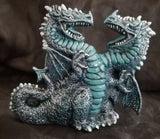 Double Headed Dragon Unpainted Ceramic Bisque