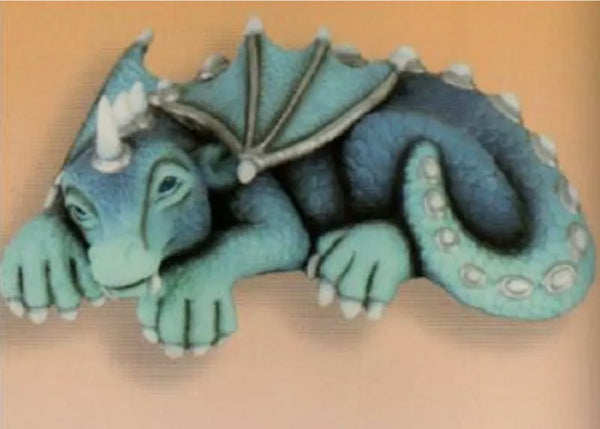 Sleeping Dragon Shelf Sitter Unpainted Ceramic Bisque