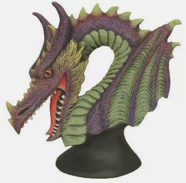 Dragon Bust Unpainted Ceramic Bisque