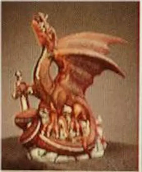 Warlord Dragon Small Fantasy Unpainted Ceramic Bisque