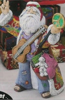 1960's Hippie Christmas Santa Painted & Unpainted Ceramic Bisque