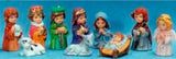 10 pc Children Christmas Nativity Set Unpainted or Painted Ceramic Bisque