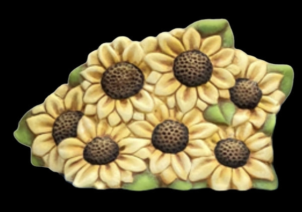Clay Magic Sunflower Truck Insert Unpainted Ceramic Bisque