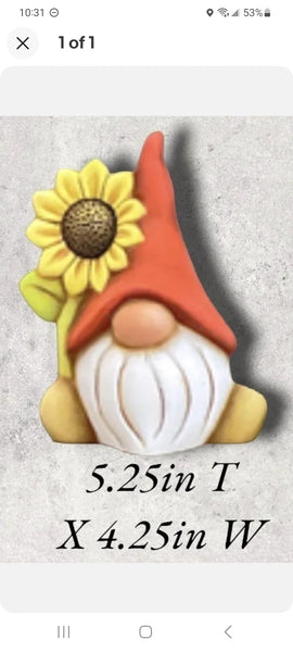 Sm sunflower gnome