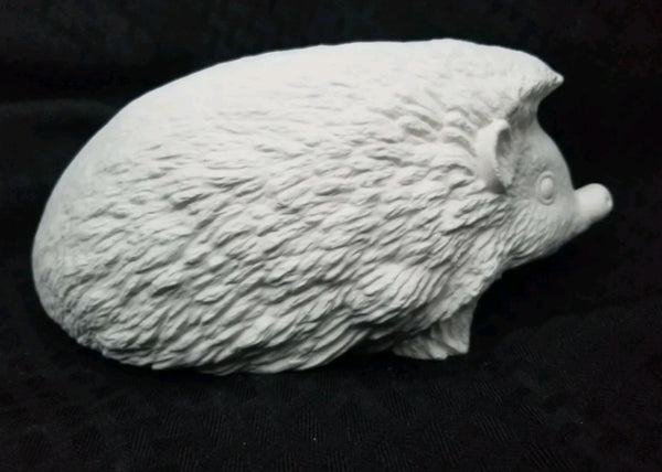Large Hedgehog Ready to Paint, Unpainted, You Paint Ceramic Bisque