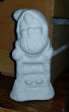 Gnome on Ladder  Unpainted Ceramic Bisque