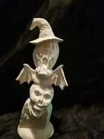 Halloween Pumpkin, Skull, Grave Stack Unpainted Ceramic Bisque Ready To Paint