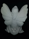 Fairy Sitting On Frog Fantasy Ready to Paint Unpainted Ceramic Bisque
