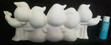 Clay Magic Boooo Halloween Ghost Decoration Ready to Paint Unpainted Ceramic Bisque