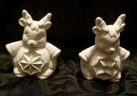 Christmas Bulb Belly Reindeers Ready to Paint, Unpainted Ceramic Bisque