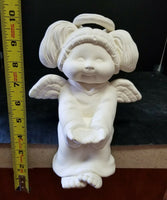 Girl Angel Shelf Sitter Christmas Unpainted, You Paint Ceramic Bisque