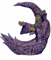 Crescent Shaped Wizard Fantasy Unpainted Ceramic Bisque